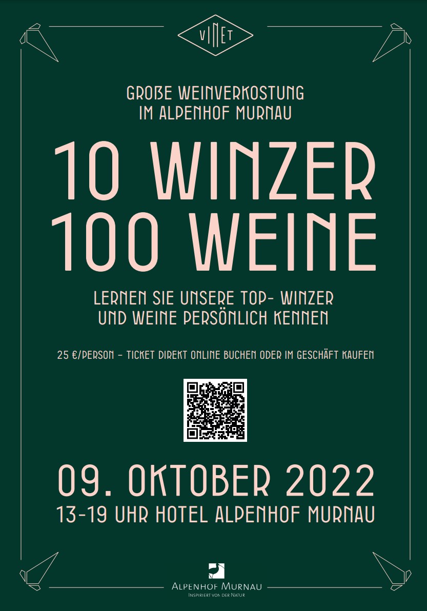 Große Weinverkostung im Alpenhof Murnau am 9.10.2022